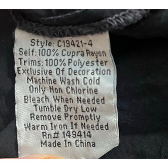 Johnny Was Dark Gray/Black Boho Riveda Embroidered Blouse Size S - Picture 4 of 7